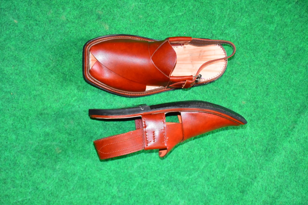 Peshawari Chappals – Gents –black colour Handmade  with premium leather
