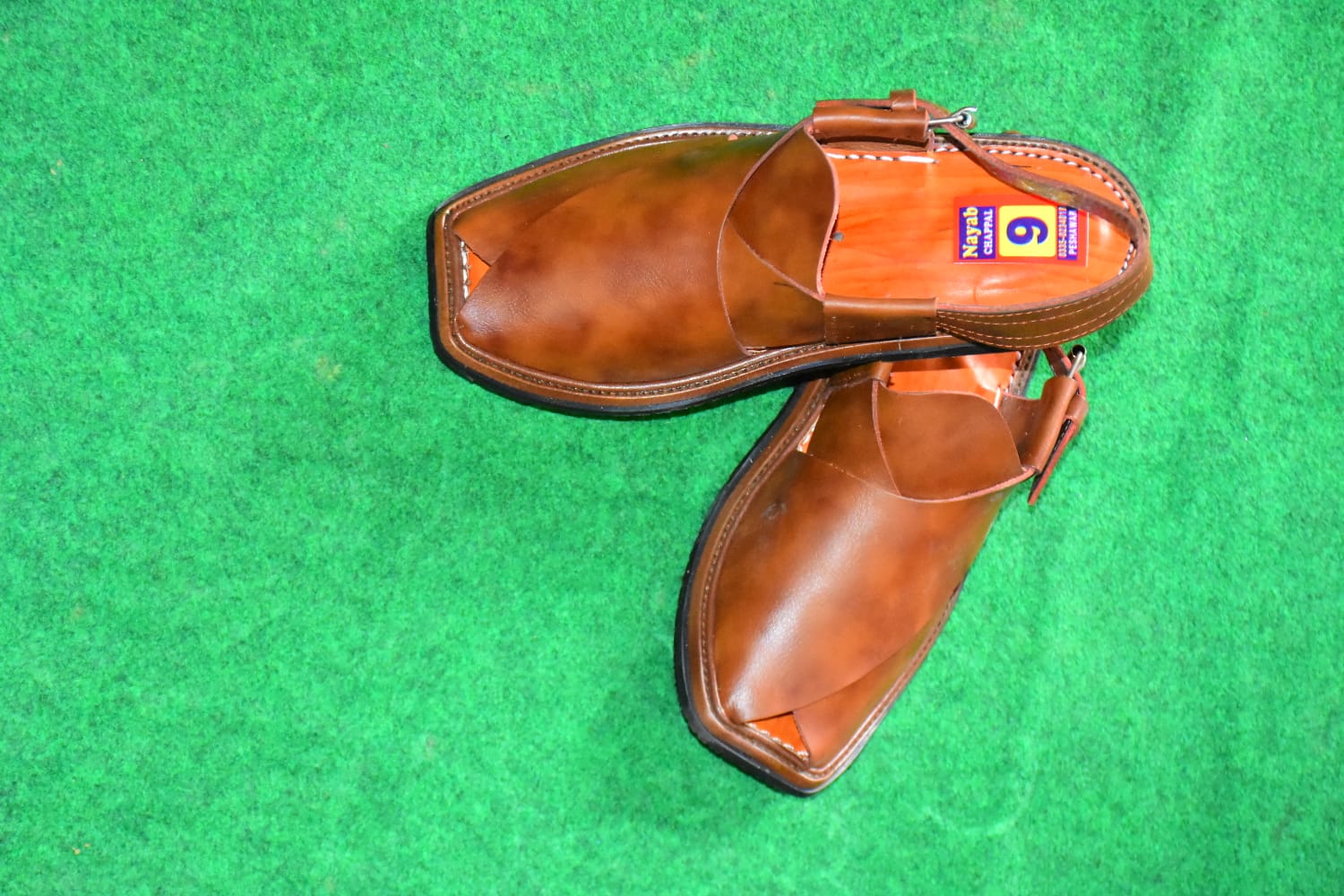 Peshawari Chappals – Gents –black colour Handmade  with premium leather