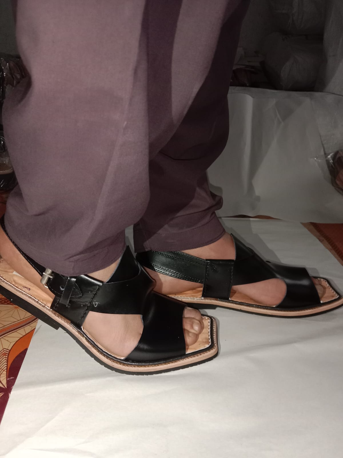 Kohati Chappal– Gents –Red colour Handmade  with premium leathe